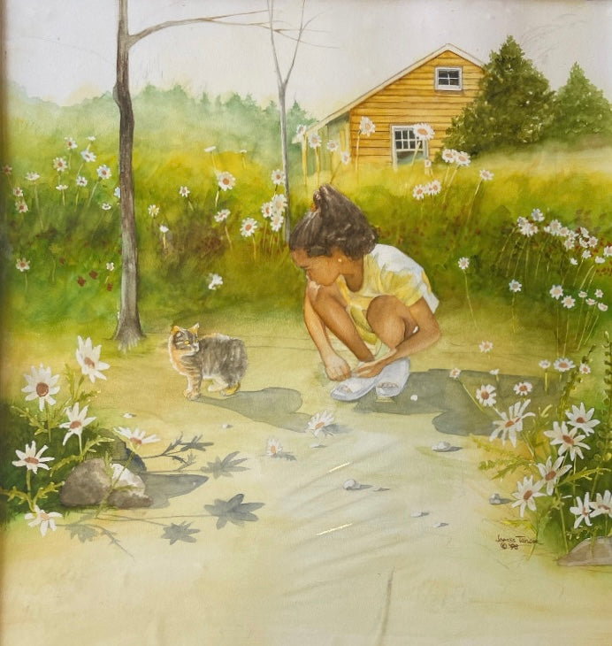 A Girl and Her Cat (1998) by James Taylor