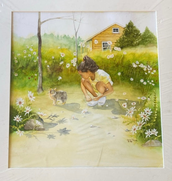 A Girl and Her Cat (1998) by James Taylor
