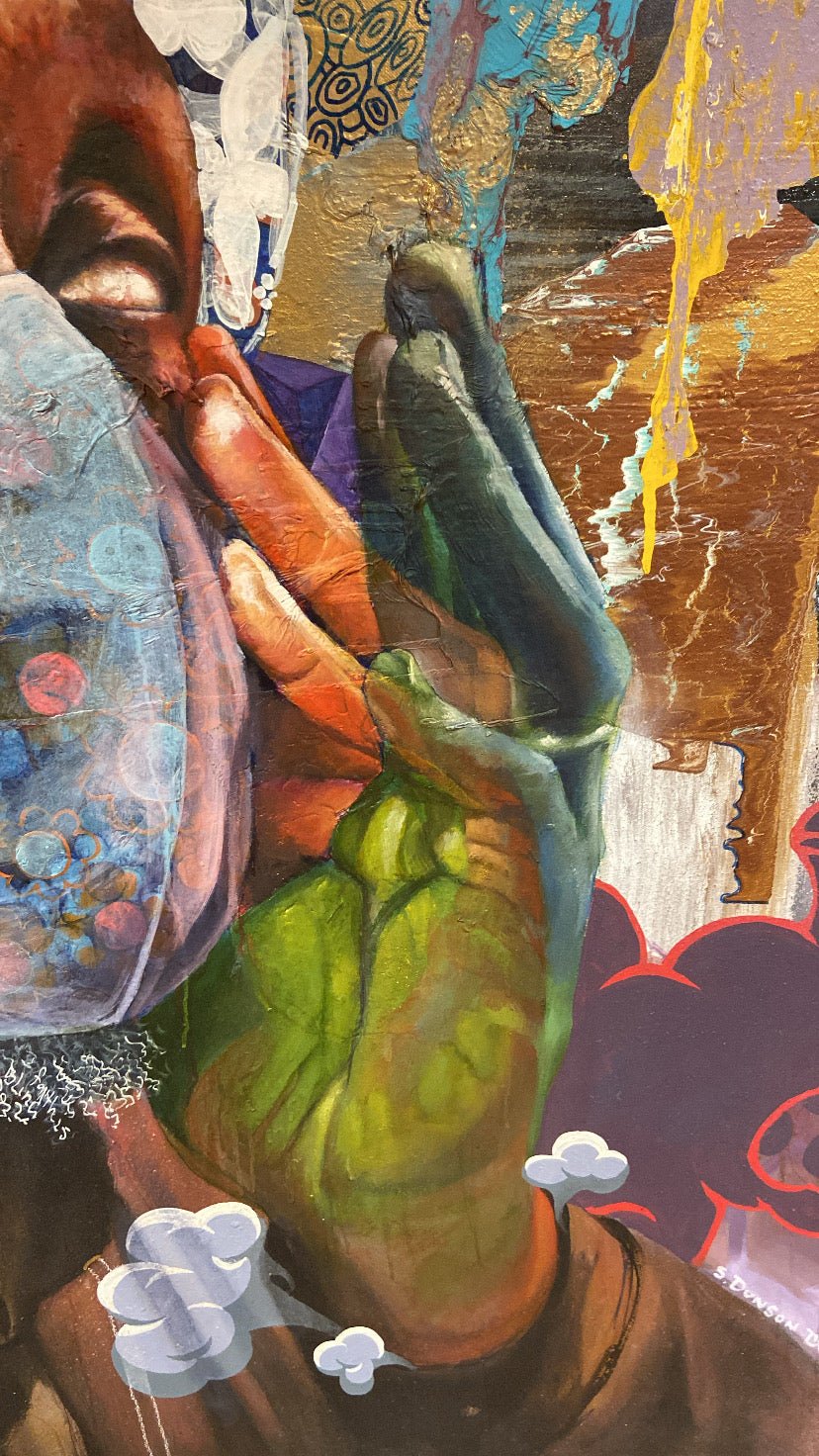 Self Portrait with Blind Faith (2020) by Samuel Dunson