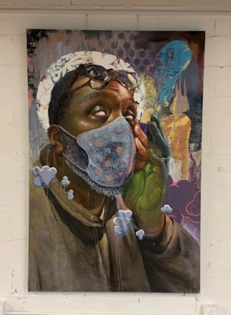 Self Portrait with Blind Faith (2020) by Samuel Dunson