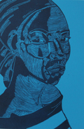 Self Portrait in Blue (2004) by Jennifer Mack
